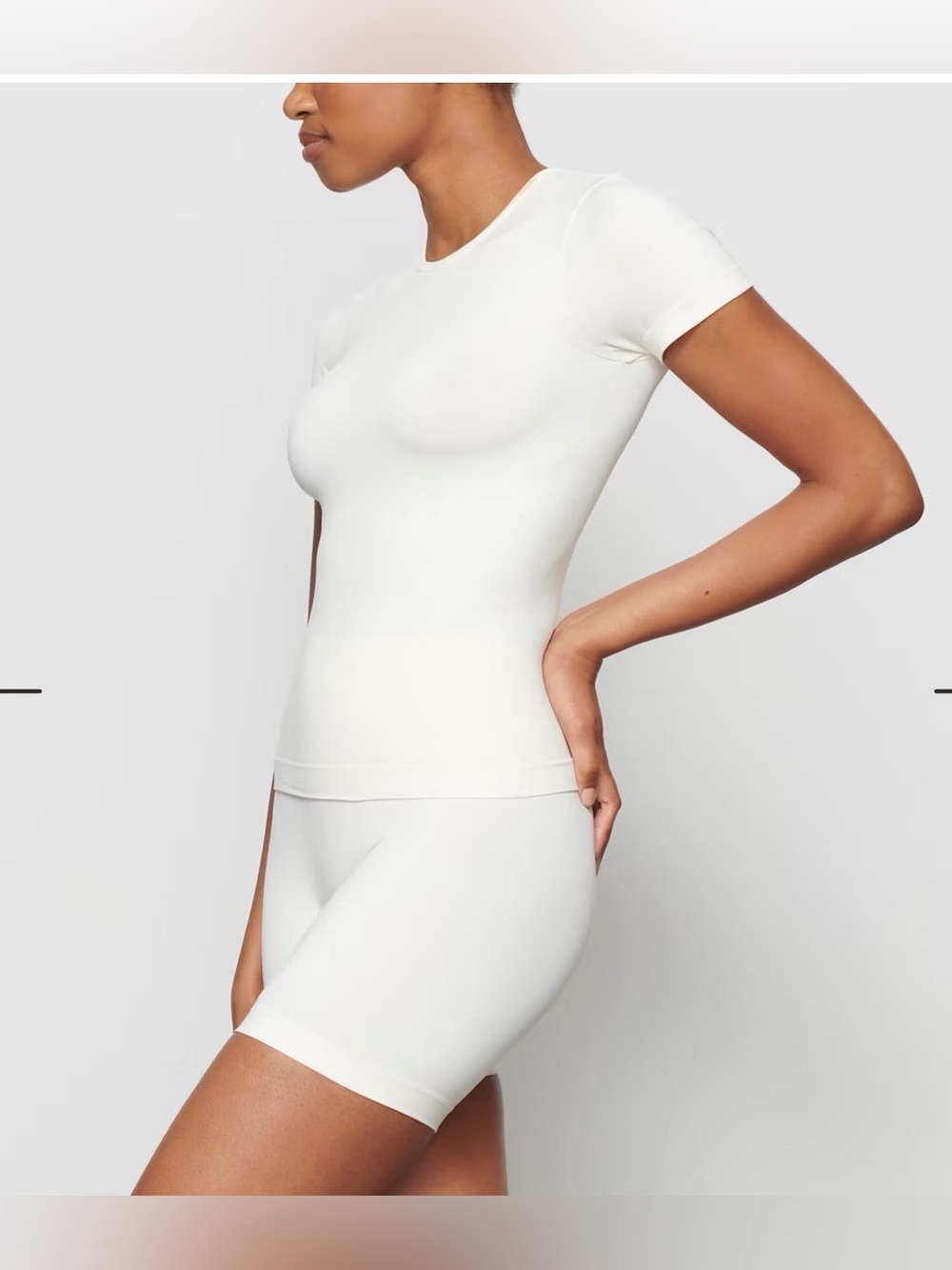 SKIMS SOFT SMOOTHING SEAMLESS T-SHIRT STYLE: SS-SH-9047W COLOR: MARBLE SIZE: 2X